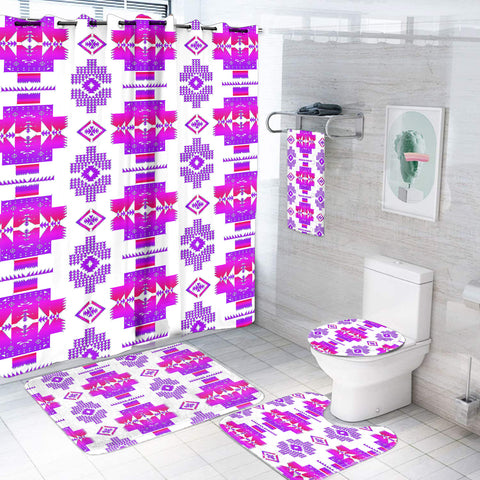 GB-NAT00720-01 Pattern Native American Bathroom Set