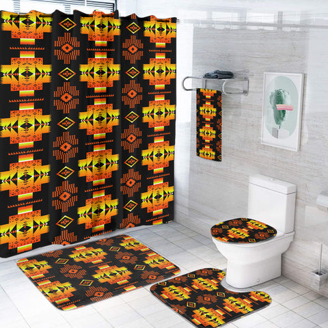 Powwow StoreGBNAT0072006  Pattern Native American Bathroom Set