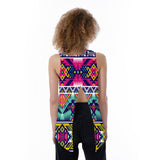 Powwow Storegb nat00071 native pattern 3d loose open back tank top