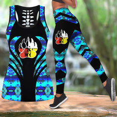 Powwow StoreCOMB2056 Pattern  Native Hollow Tank Top And Legging Sets