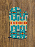 Powwow Store gb nat00062 05 turquoise tribe design native american oven mitts and potholder set 1