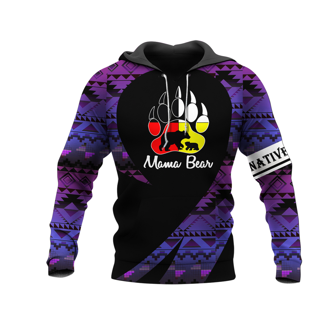 Powwow StoreHD000239 Pattern Native Pride 3D Hoodie