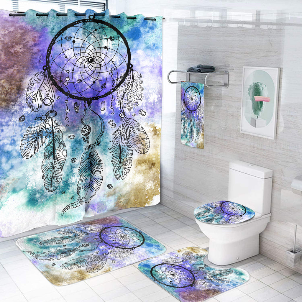 GB-NAT00377 Full Color Dream Catcher Bathroom Set
