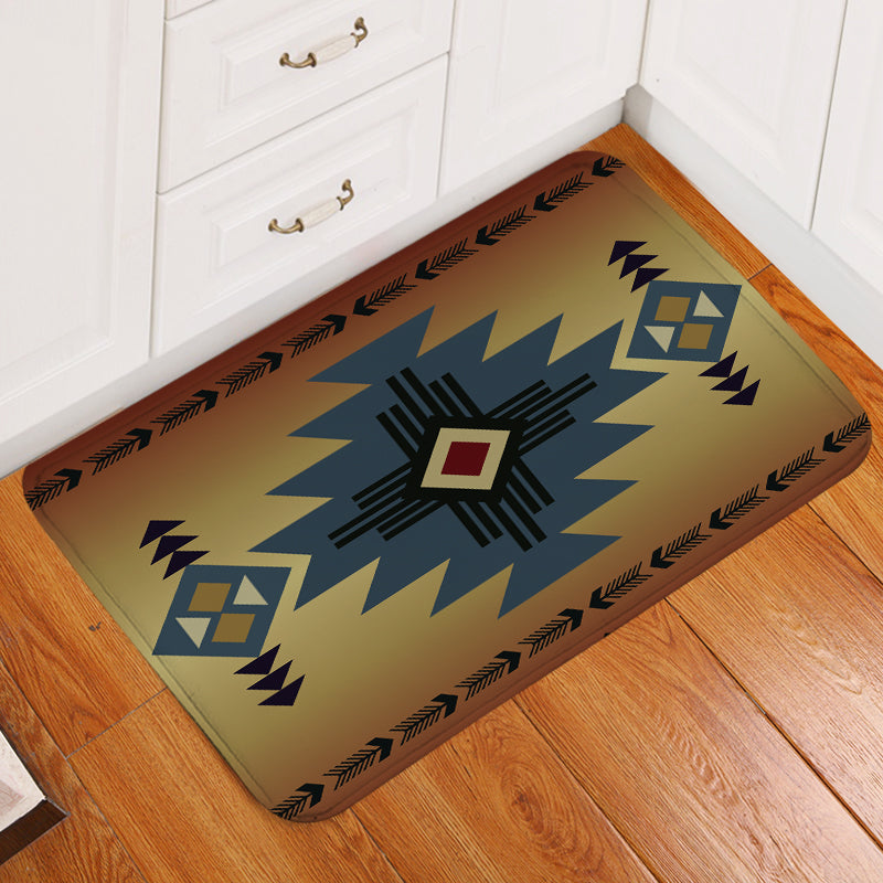 Powwow Store gb nat00057 01 southwest blue symbol doormat