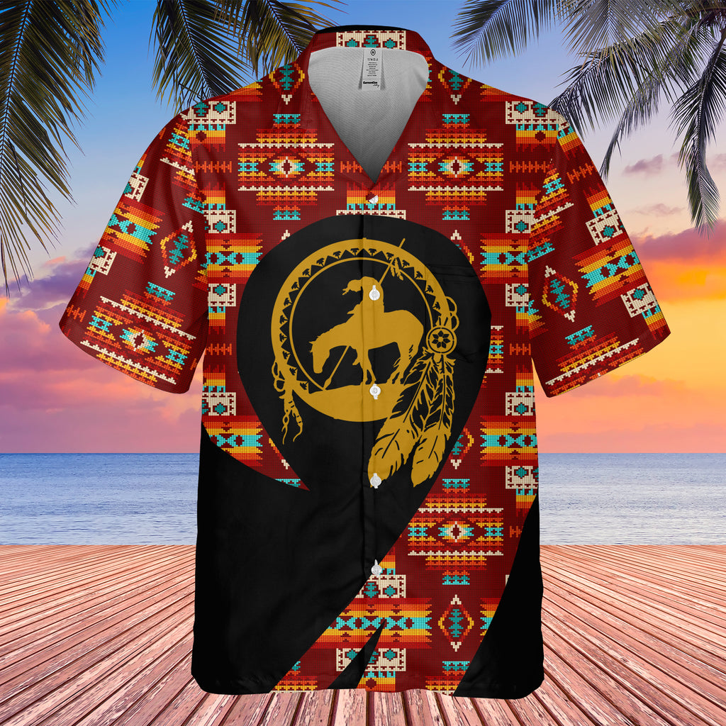 Powwow StoreGBHW000163 Pattern Native Hawaiian Shirt 3D