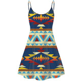 GB-NAT00028 Indigenous Tribes Design Native American Strings Dress