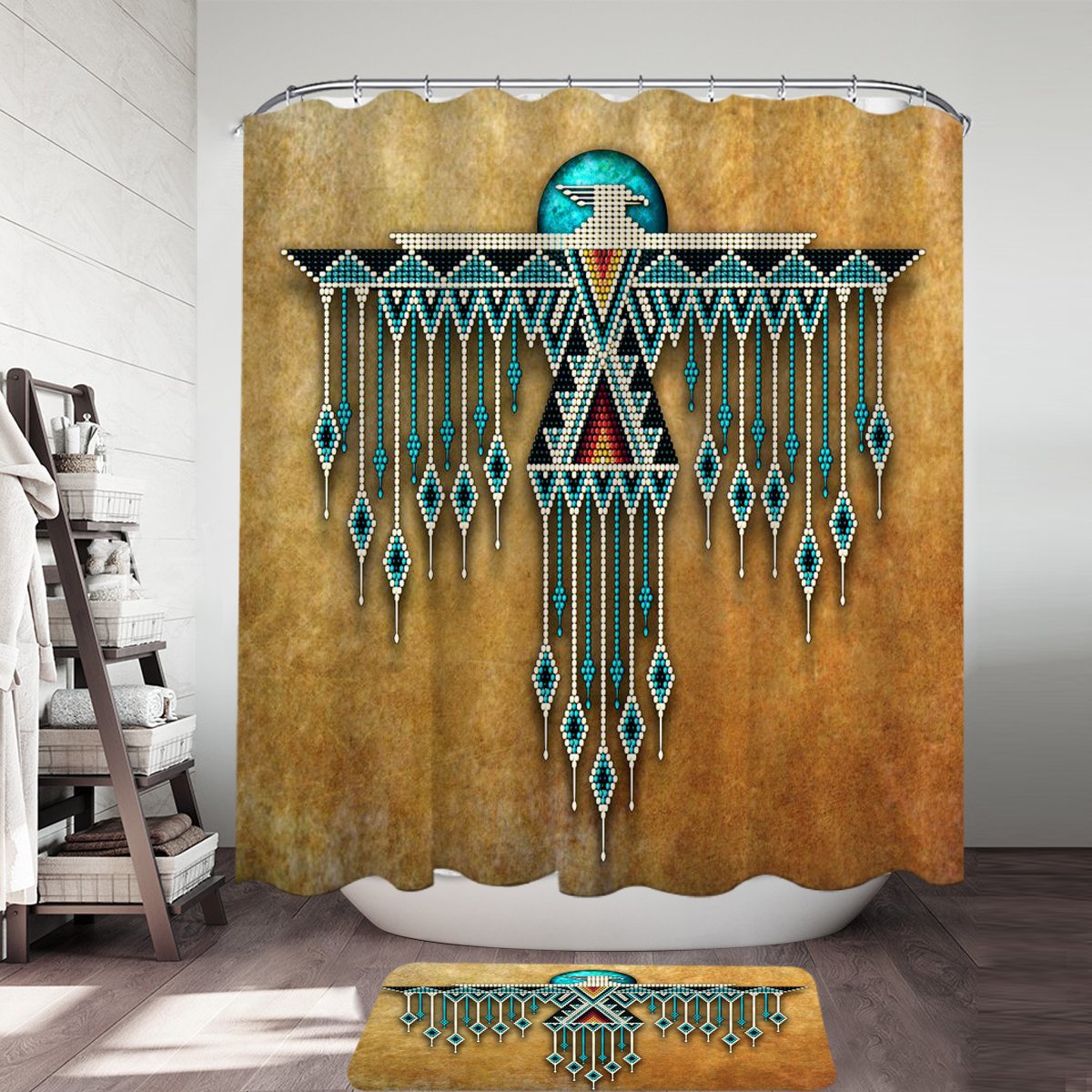 Thunderbird Native American Shower Curtain - Powwow Store