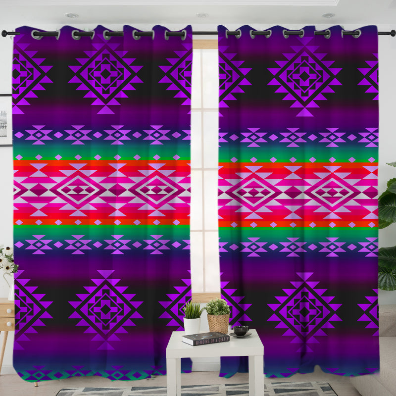 Powwow StoreGBNAT0068004 Pattern Native American Living Room Curtain