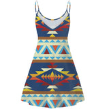 GB-NAT00028 Indigenous Tribes Design Native American Strings Dress