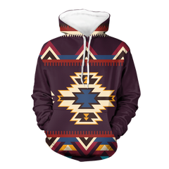 Powwow StoreHD00090 Native American Pride  3D Hoodie