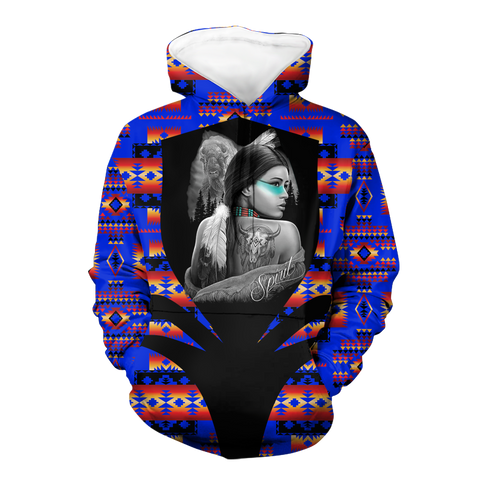 Powwow StoreHD000359 Pattern Native Pride 3D Hoodie