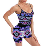 Powwow Store gb nat00593 ethnic pattern basic fitted unitard romper