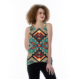 Powwow StoreGBNAT00016 Native Pattern 3D Loose Open Back Tank Top