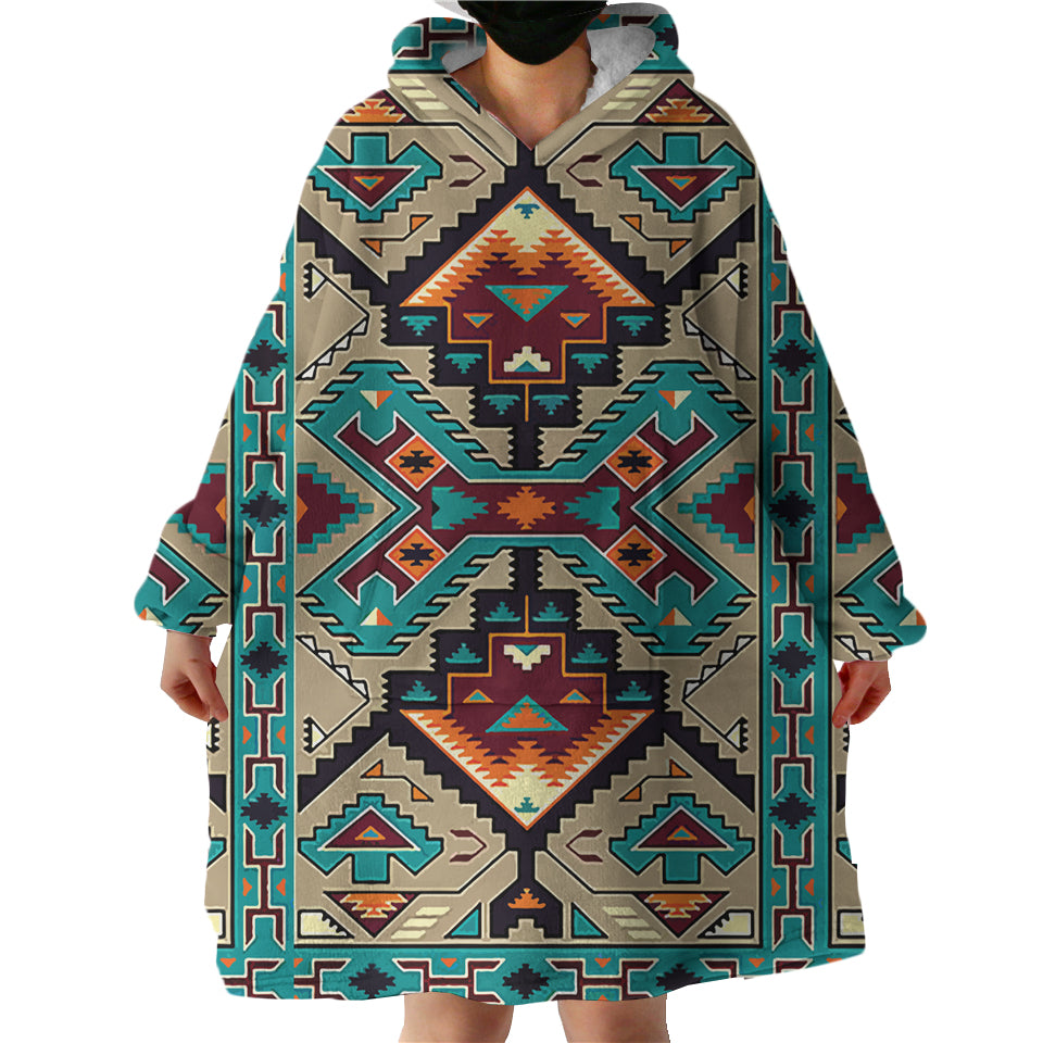 GB-NAT00016 Culture Design Sherpa Hoodie Blankets