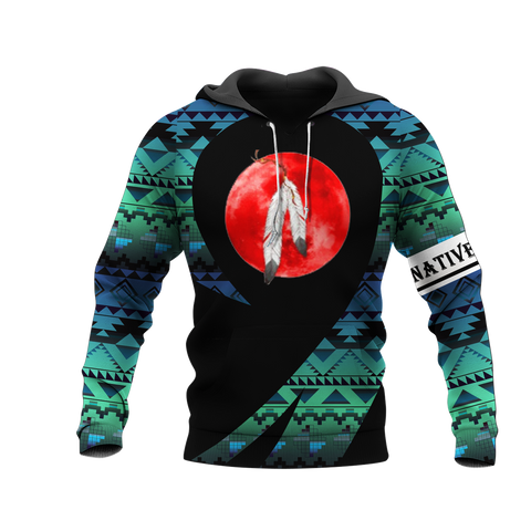 Powwow StoreHD000241 Pattern Native Pride 3D Hoodie