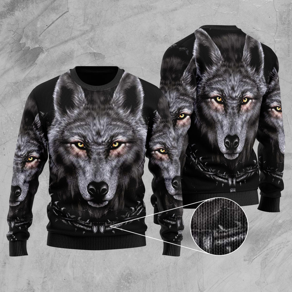 GB-NAT00493 Wolf Native Sweater