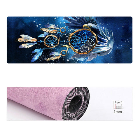 Powwow Store gb nat00065 blue galaxy dreamcatcher native american yoga mat