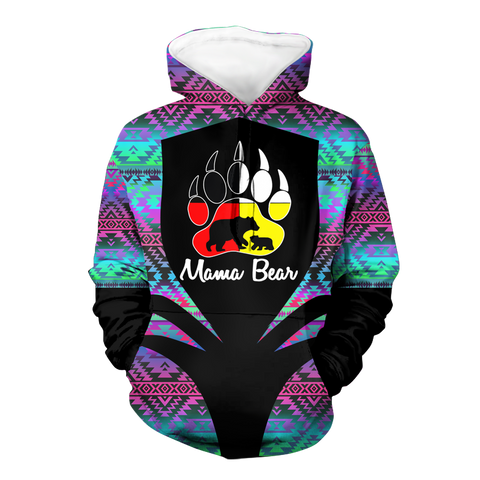 Powwow StoreHD000349 Pattern Native Pride 3D Hoodie