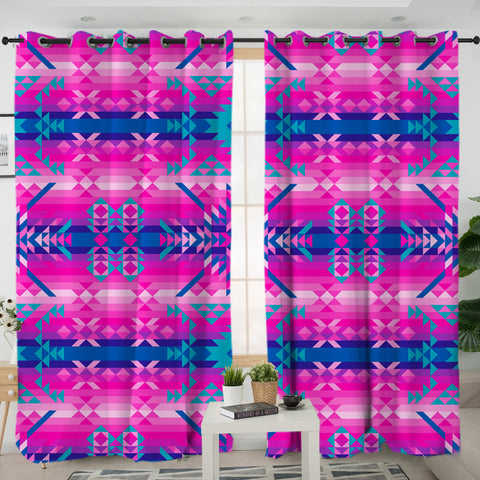 GB-NAT00630 Pattern Native American Living Room Curtain