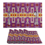 Powwow Store gb nat00062 07 light purple design native table mats