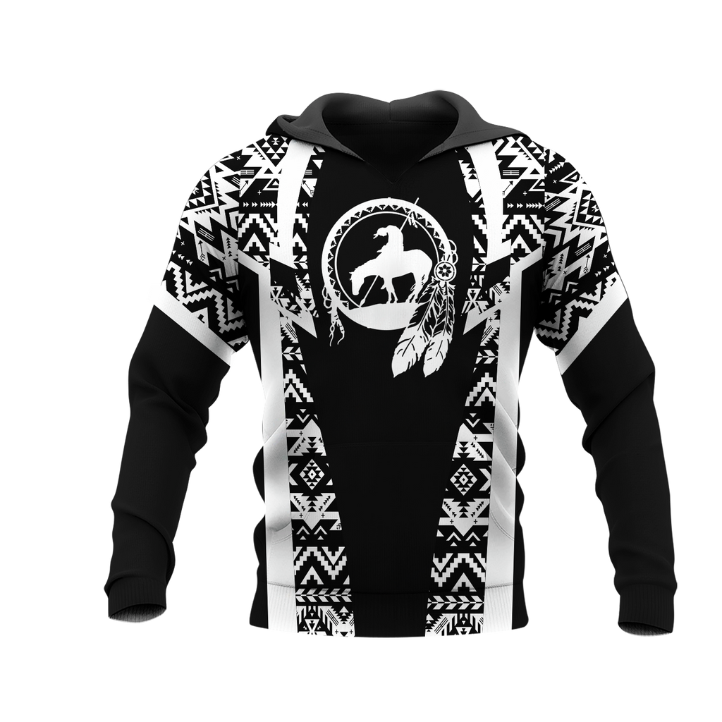 Powwow StoreHD000369 Pattern Native Pride 3D Hoodie