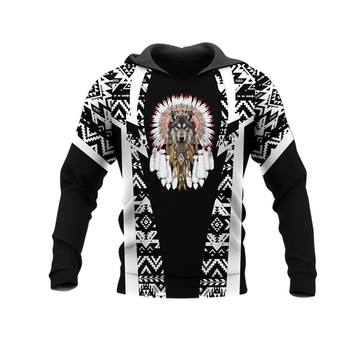 Powwow StoreHD000368 Pattern Native Pride 3D Hoodie