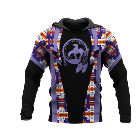 Powwow StoreHD000366 Pattern Native Pride 3D Hoodie