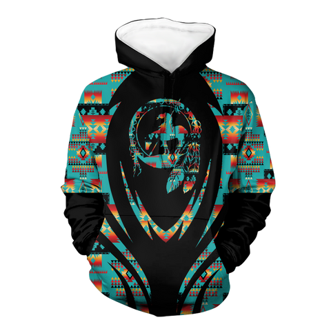 Powwow StoreHD000375 Pattern Native Pride 3D Hoodie