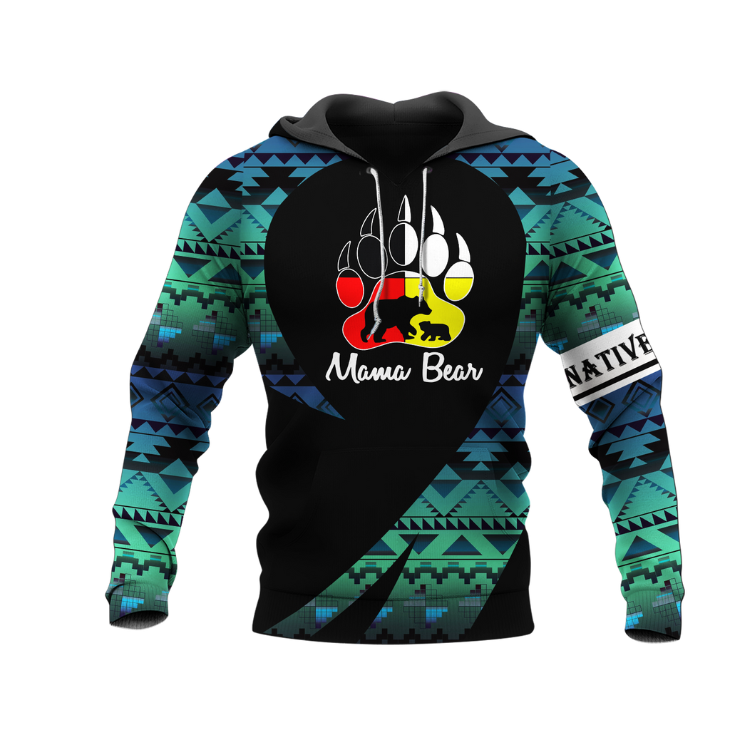 Powwow StoreHD000243 Pattern Native Pride 3D Hoodie