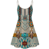 Powwow Store gb nat00069 turquoise blue pattern breastplate native american strings dress