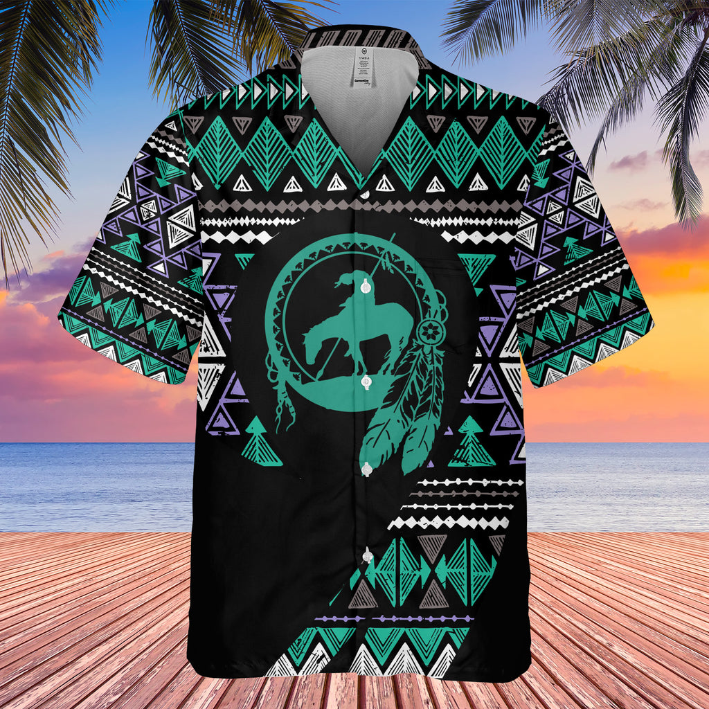 Powwow StoreGBHW000167 Pattern Native Hawaiian Shirt 3D