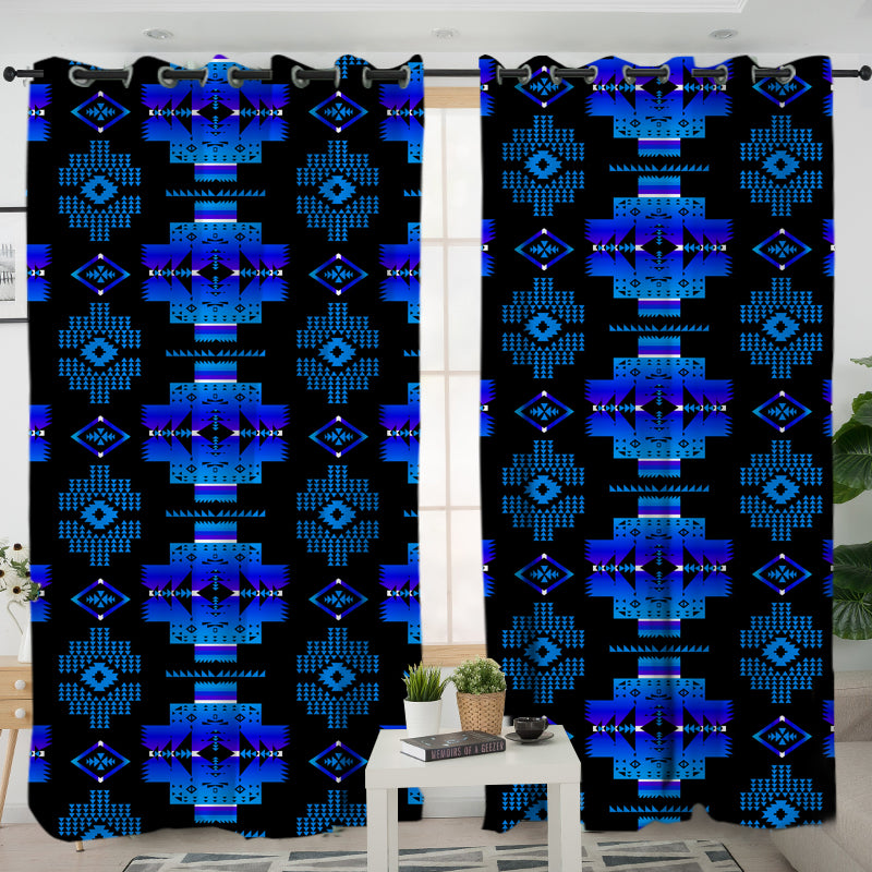 Powwow StoreGBNAT0072002  Pattern  Native American Living Room Curtain