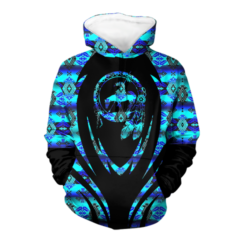 Powwow StoreHD000372 Pattern Native Pride 3D Hoodie