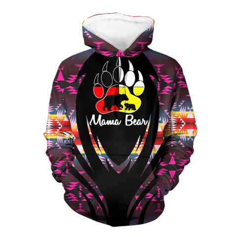 Powwow StoreHD000388 Pattern Native Pride 3D Hoodie