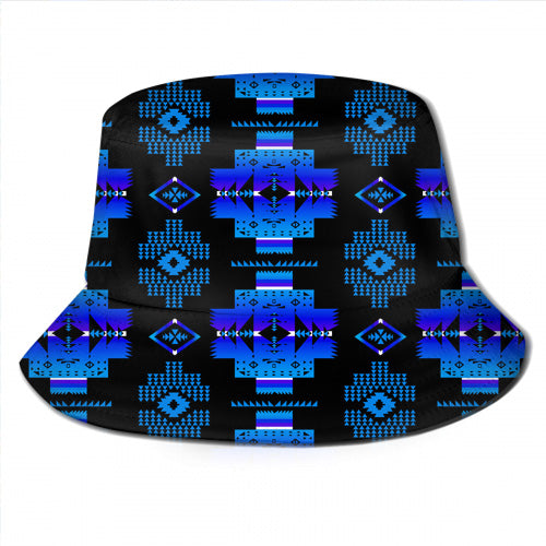 GB-NAT00720-02 Light Purple Tribe Design Bucket Hat