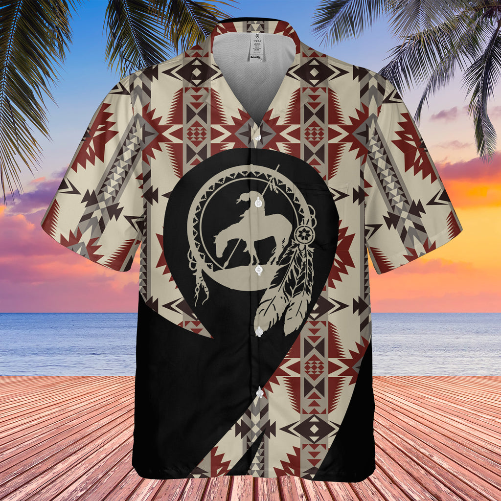 Powwow StoreGBHW000168 Pattern Native Hawaiian Shirt 3D