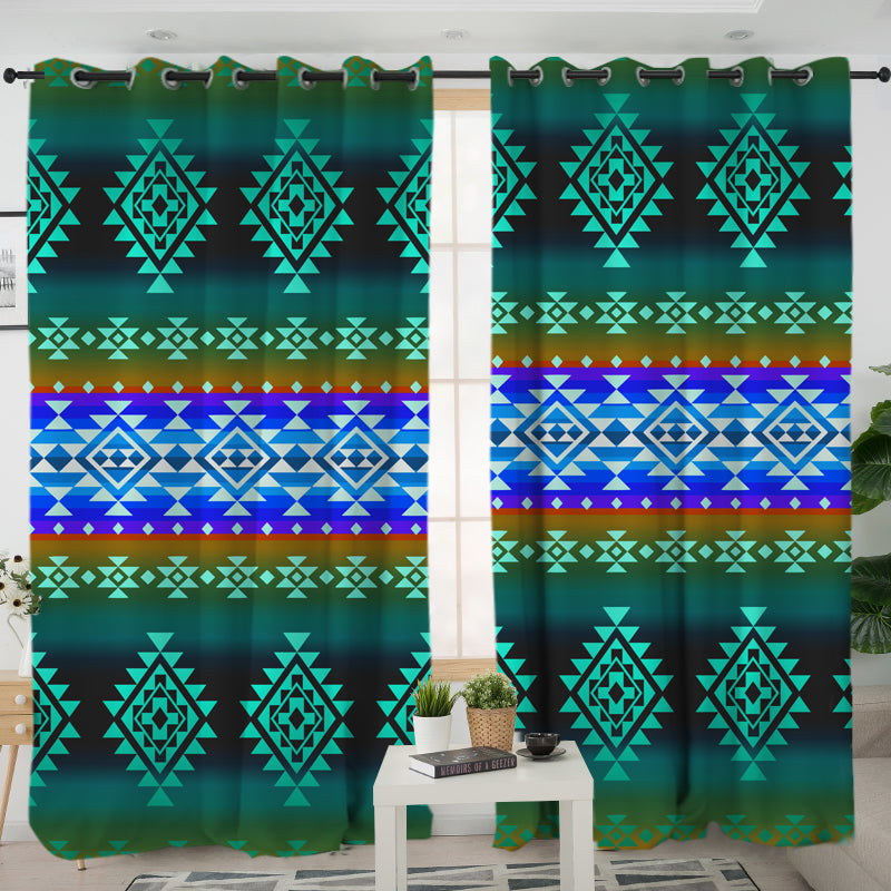 Powwow StoreGBNAT0068002 Pattern Native American Living Room Curtain