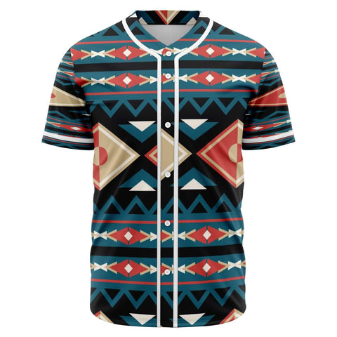 Seamless Vector Native Ametican Baseball Jersey - Powwow Store