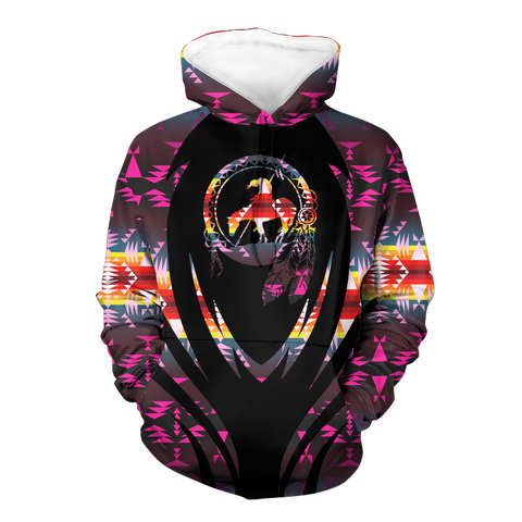 Powwow StoreHD000385 Pattern Native Pride 3D Hoodie