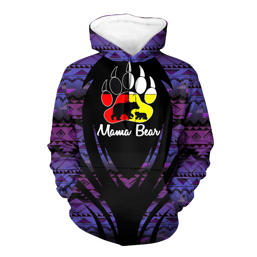 Powwow StoreHD000382 Pattern Native Pride 3D Hoodie