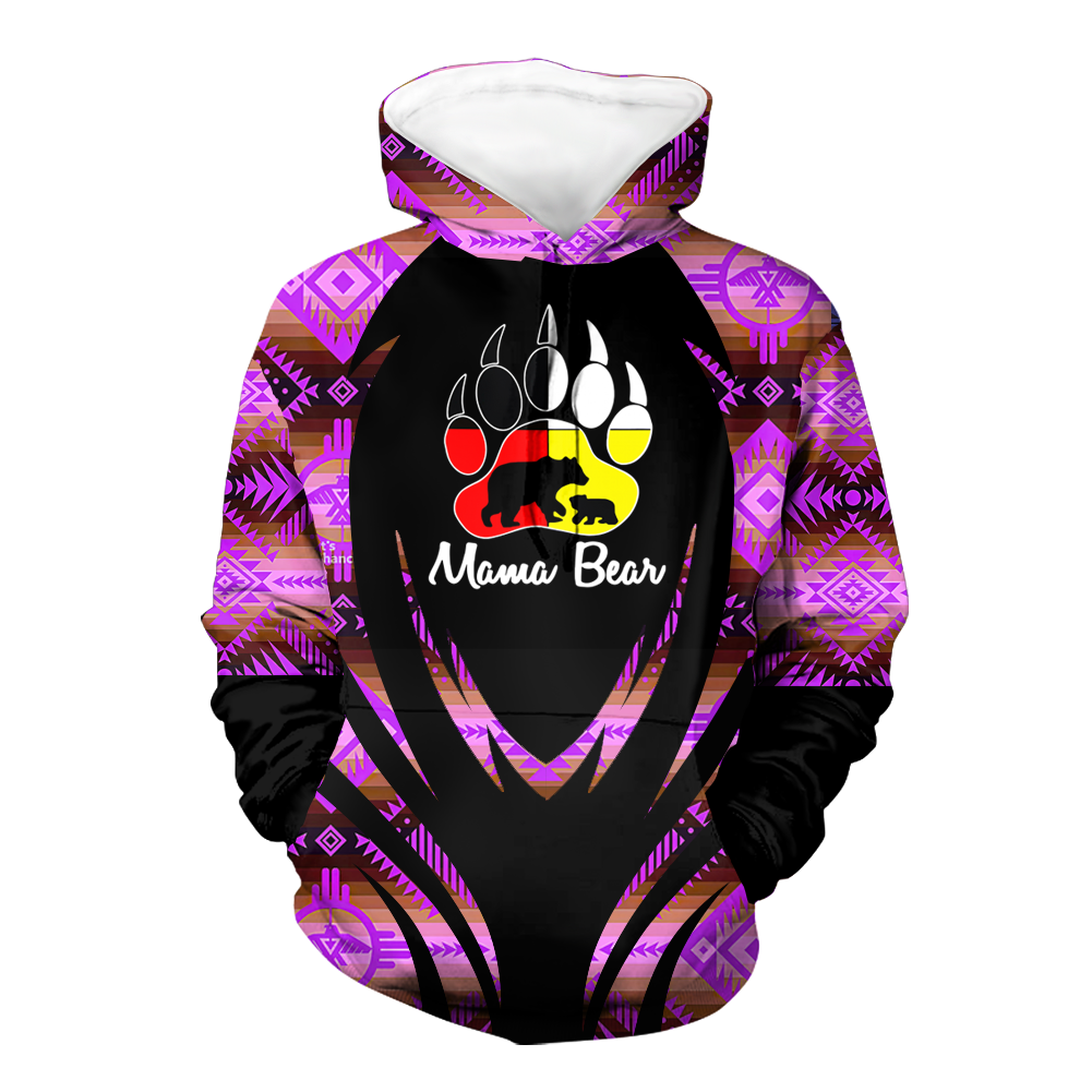 Powwow StoreHD000379 Pattern Native Pride 3D Hoodie