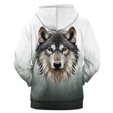 GB-NAT00446-03 Wolf Forest Native 3D Hoodie