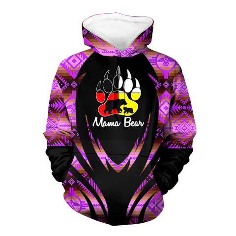 Powwow StoreHD000379 Pattern Native Pride 3D Hoodie