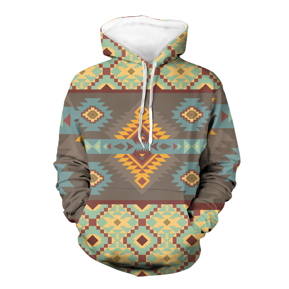 Powwow StoreHD00093 Native American Pride  3D Hoodie