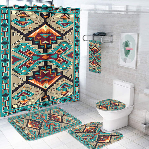 GB-NAT00016 Native American Culture Design Bathroom Set