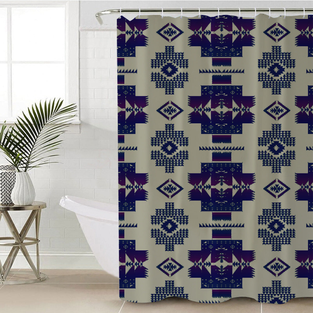 Powwow StoreGBNAT0072017 Native Pattern Shower Curtain