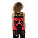 Powwow Storegb nat00048 native pattern 3d loose open back tank top