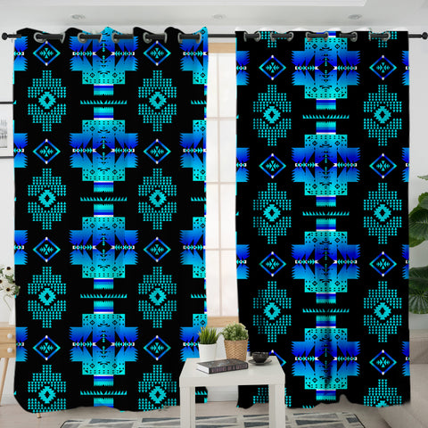 GB-NAT00720-04 Pattern  Native American Living Room Curtain