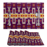 Powwow Store gb nat00062 09 purple design native table mats