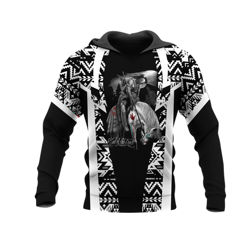 Powwow StoreHD000394 Pattern Native Pride 3D Hoodie